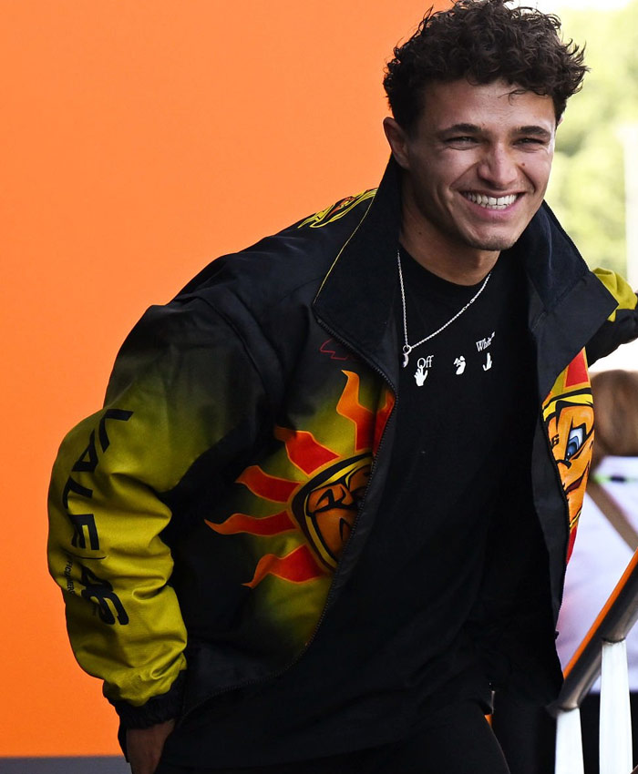 F1 Grand Prix of Italy Lando Norris Valentino Rossi Sun and Moon Bomber Jacket