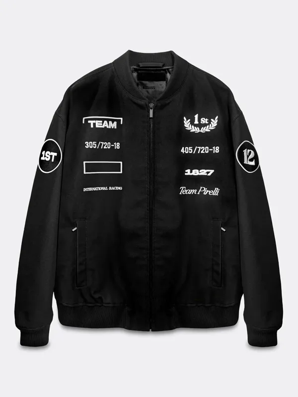 F1 International Racing Team Pirelli Bianca Bustamante Black Racing Bomber Jacke