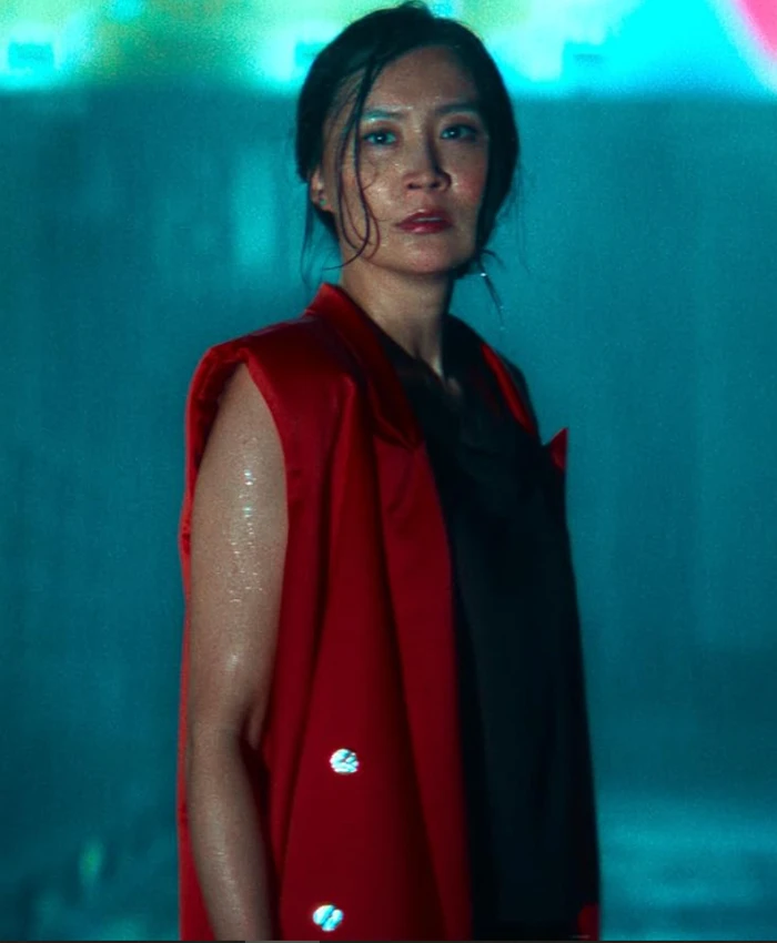 Fala Chen Ballad of a Small Player Red Vest Coat
