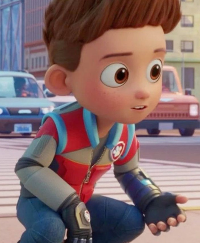 Finn Lee-Epp PAW Patrol The Mighty Movie Red Leather Jacket