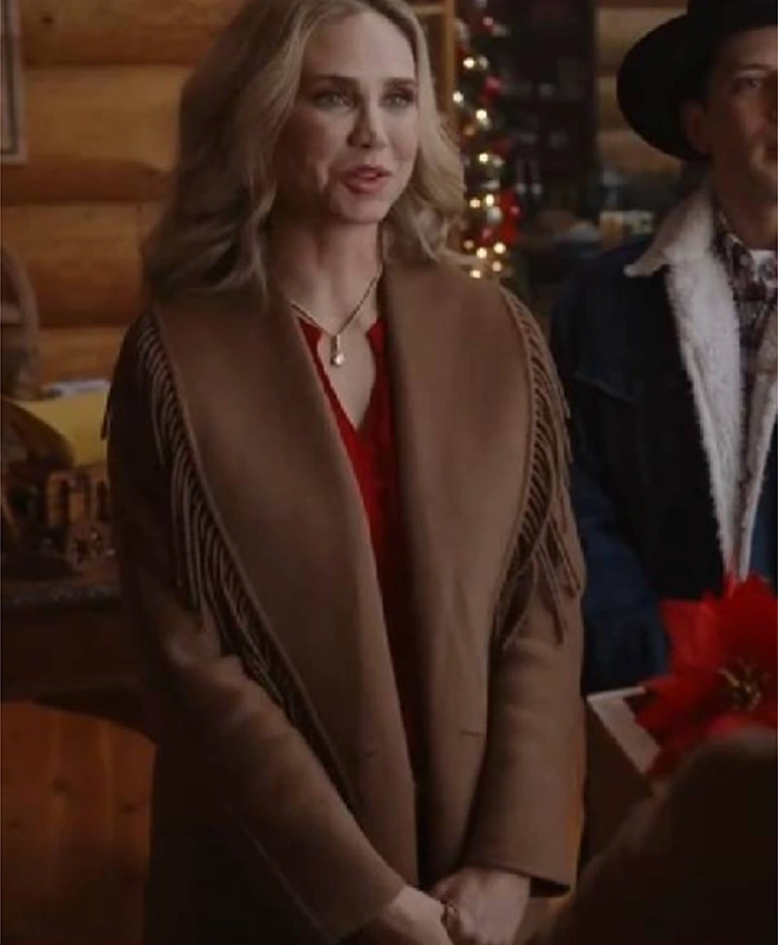 Fiona Gubelmann A Royal Montana Christmas Fringe Coat