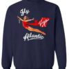 Fly Virgin Atlantic Printed Blue Sweatshirt