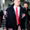 Footballer JJ Watt Houston Texans Black Letterman Varsity Jacket