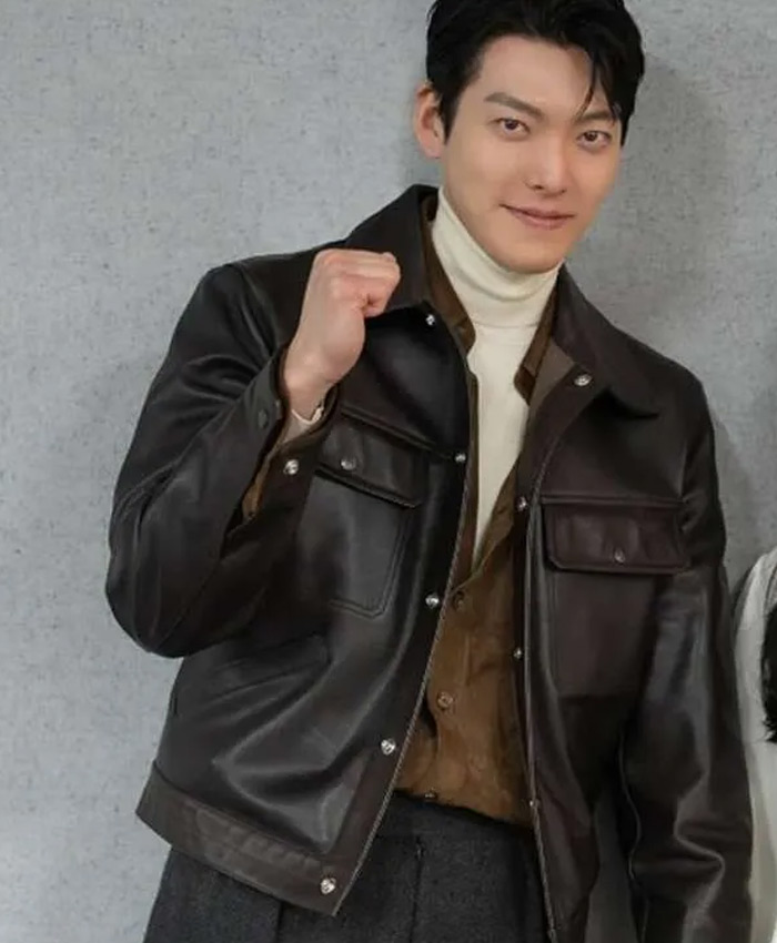 Genie Make a Wish Kim Woo-bin Leather Jacket