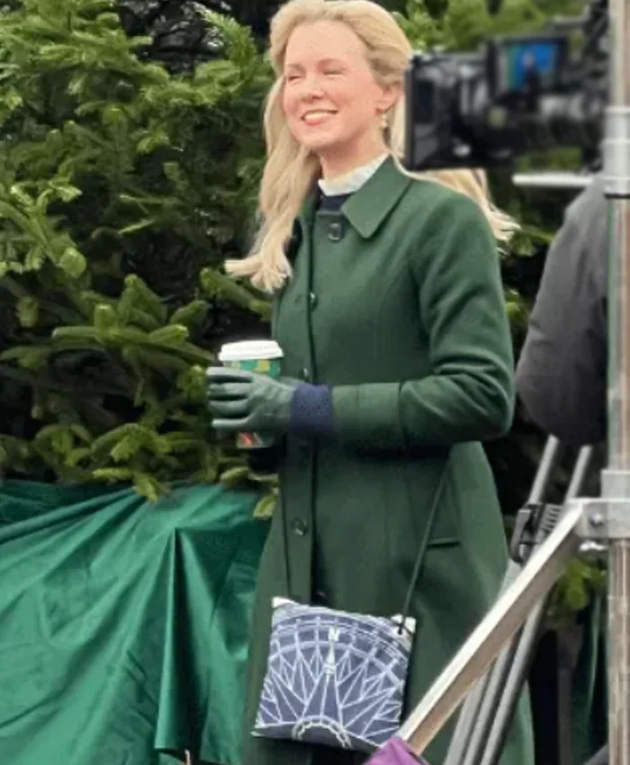 Ginna Claire Mason A Newport Christmas Green Coat For Sale