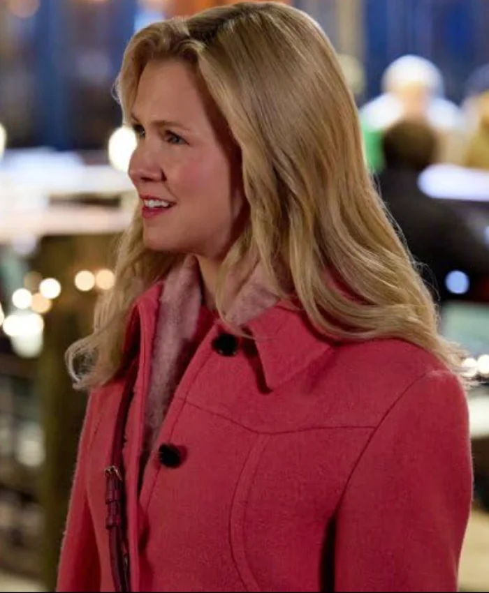 Ginna Claire Mason A Newport Christmas Pink Wool Coat