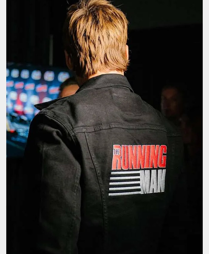 Glen Powell Black The Running Man Jacket