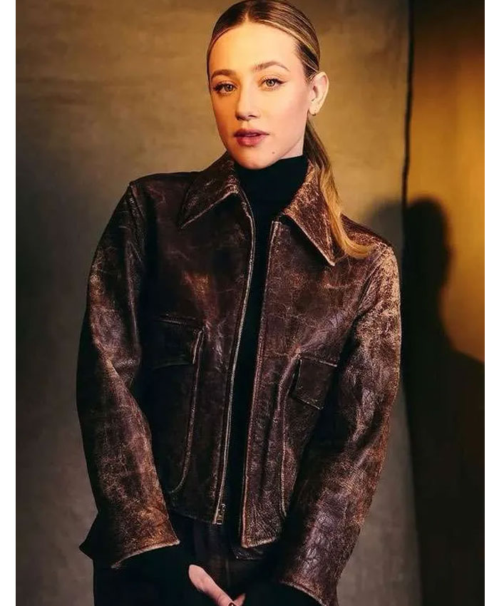 Hal and Harper Lili Reinhart Brown Jacket