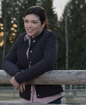Heartland Alisha Newton Purple Quilted Jacket