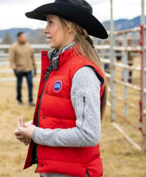 Heartland Series Amber Marshall Red Puffer Jacket
