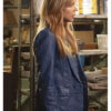 High Potential Kaitlin Olson Blue Leather Blazer