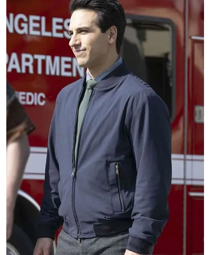 High Potential Lev Osman Blue Bomber Jacket