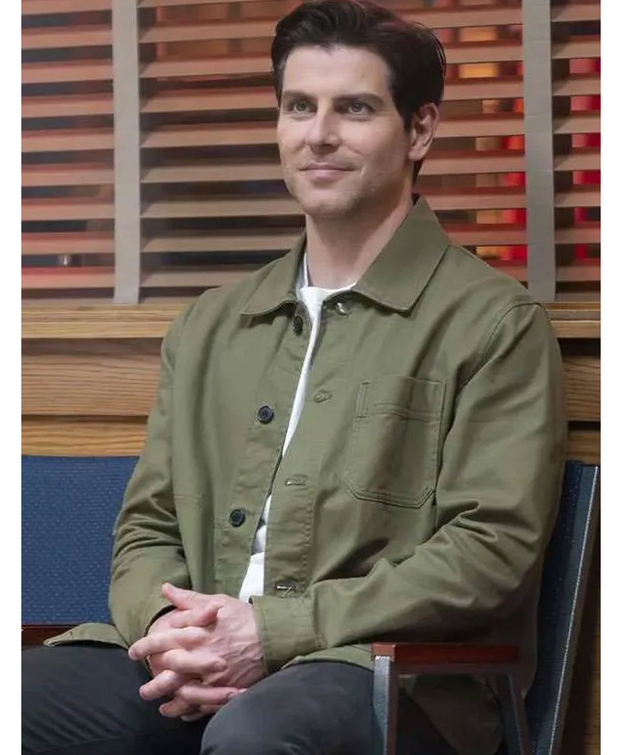 High Potential Series S02 David Giuntoli Green Cotton Jacket