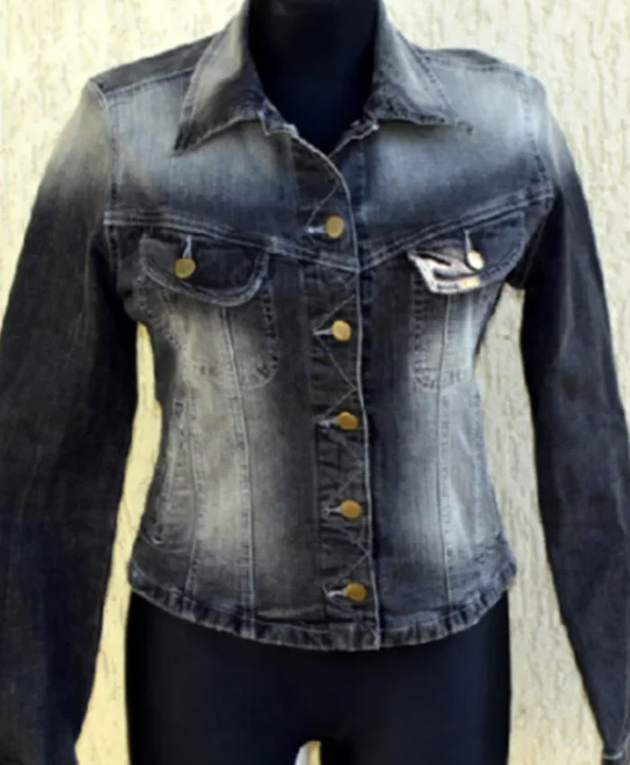 Hotel Costiera Jess Khan-Lee Two-Tone Denim Jacket