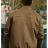 Hudson & Rex Luke Roberts Olive Green Suede Bomber Jacket