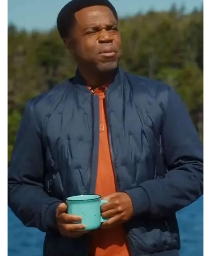 Hudson & Rex Tv Series S08 Kevin Hanchard Blue Quilted Jacket