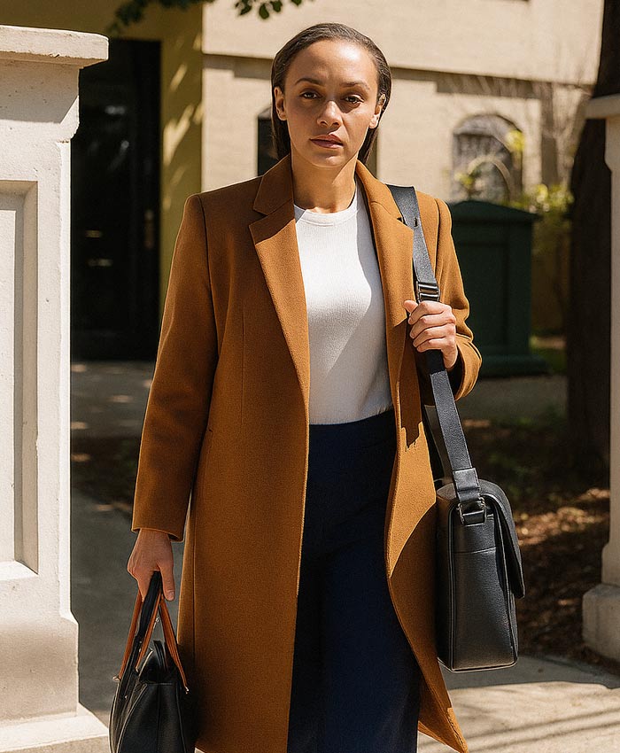 Hudson and Rex Megan Schaffer Brown Coat