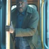 Idris Elba Hijack S02 Green Cotton Coat