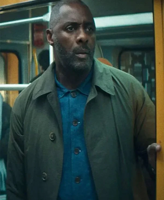 Idris Elba Hijack S02 Green Cotton Coat For Sale