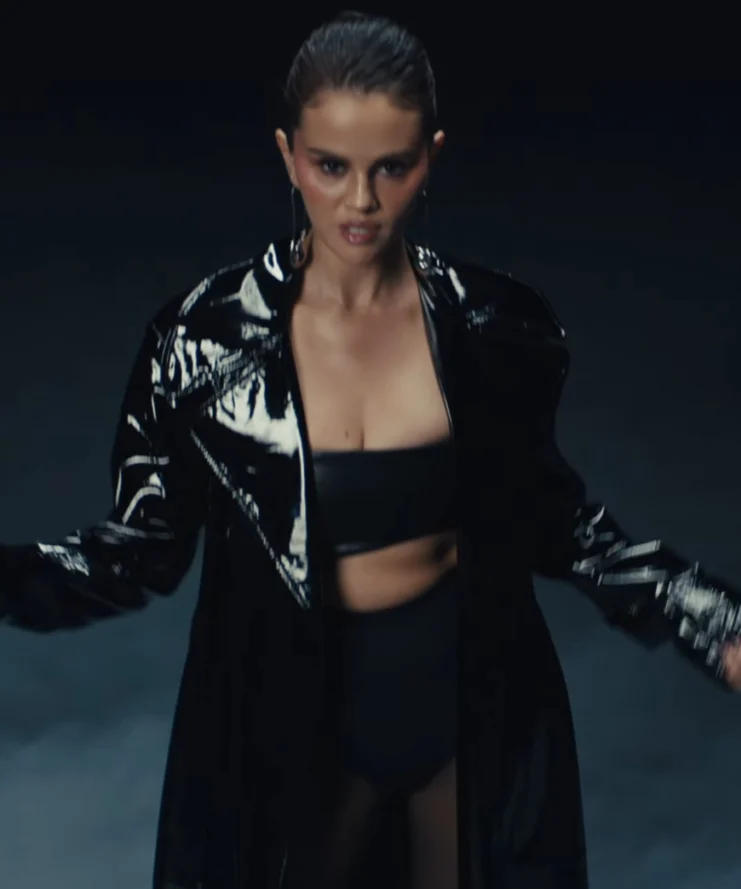 In The Dark Selena Gomez Black Coat