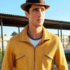 Jacob Elordi On Swift Horses Yellow Leather Jacket