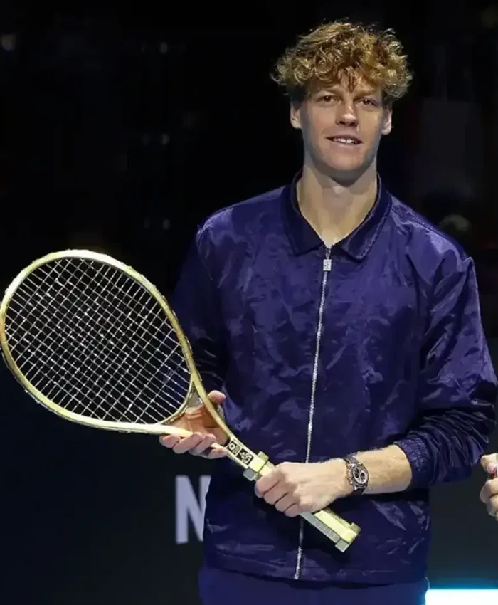 Jannik Sinner Six Kings Slam 2025 Blue Jacket For Sale