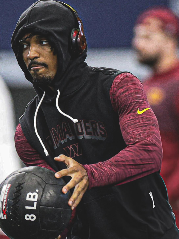 Jayden Daniels Commanders Sleeveless Hoodie