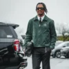 Jayden Daniels Green Cotton Zip-up Jacket