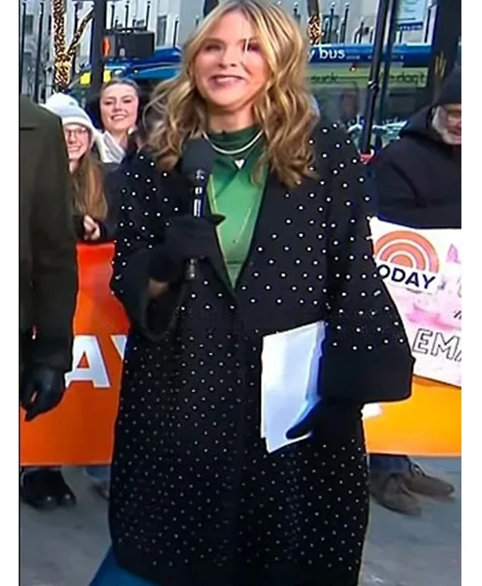 Jenna Bush Hager The Today Show 2025 Bead Embellished Coat