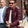 Jeremy Renner The Late Show With Stephen Colbert Leather Jacket