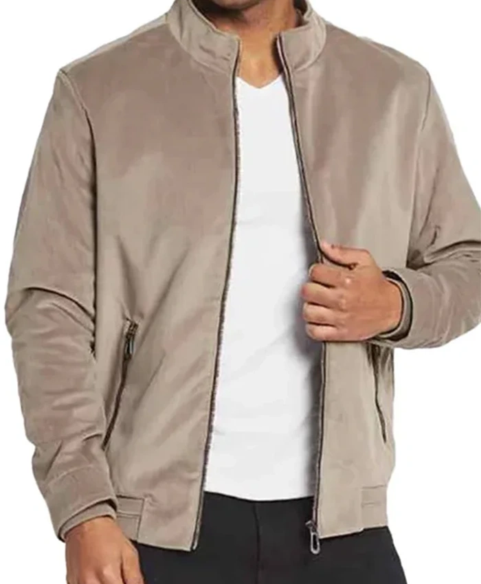 Jesse Williams Hotel Costiera S01 Suede Jacket For Sale
