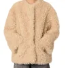 Joanne Nobody Wants This S02 Beige Fur Jacket For Sale
