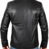 John Brady Dot Conner Webtective Black Leather Jacket