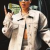 Jordan Chiles Brown Cotton Jacket