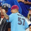 Justin Bieber 2025 World Series Blue Jersey For Sale