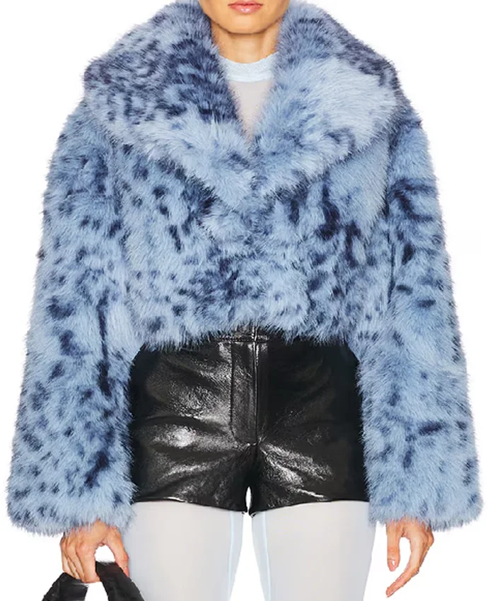 Kaitlin Olson High Potential S02 Fur Leopard Coat For Sale