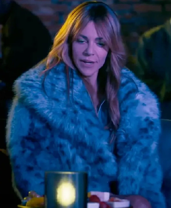 Kaitlin Olson High Potential S02 Fur Leopard Coat