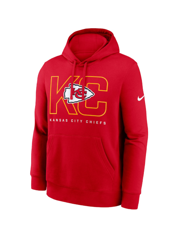 Kansas City Chiefs Red Busted Play Club Hoodie