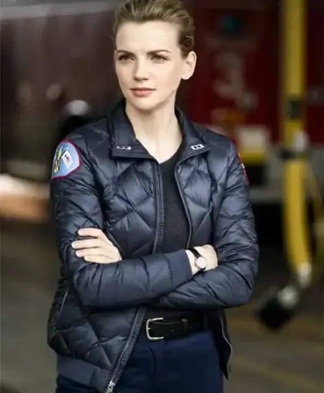 Kara Killmer Chicago Fire Black Bomber Jacket