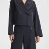 Karen Pittman The Morning Show S04 Mia Jordan Double-Breasted Topstitch Jacket