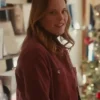 Katie Leclerc A Cherry Pie Christmas Red Corduroy Jacket For Sale