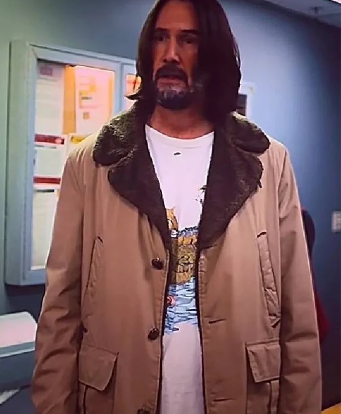 Keanu Reeves Good Fortune Beige Coat