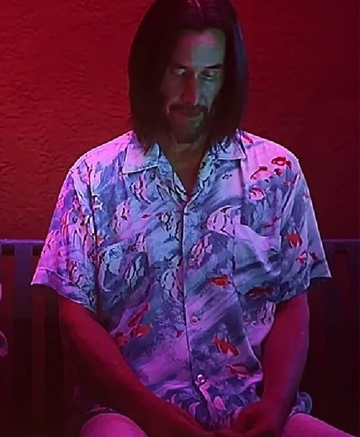 Keanu Reeves Good Fortune Fish Printed Shirt
