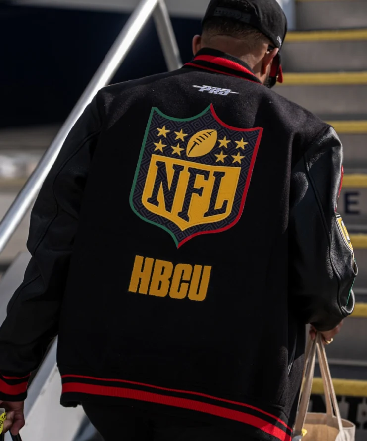 KhaDarel Hodge HBCU Black Varsity Jacket