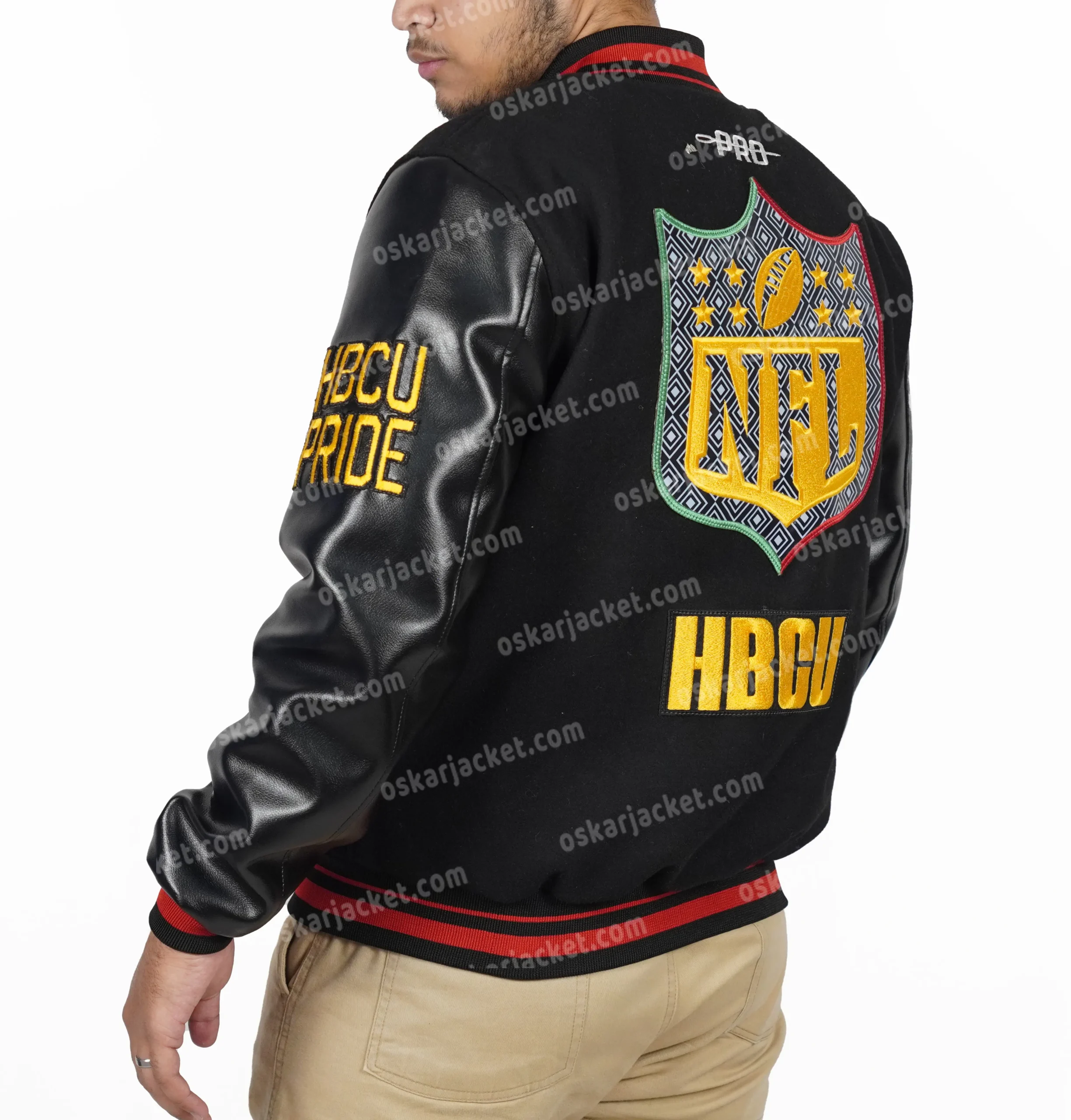KhaDarel Hodge HBCU Black Varsity Jacket For sale