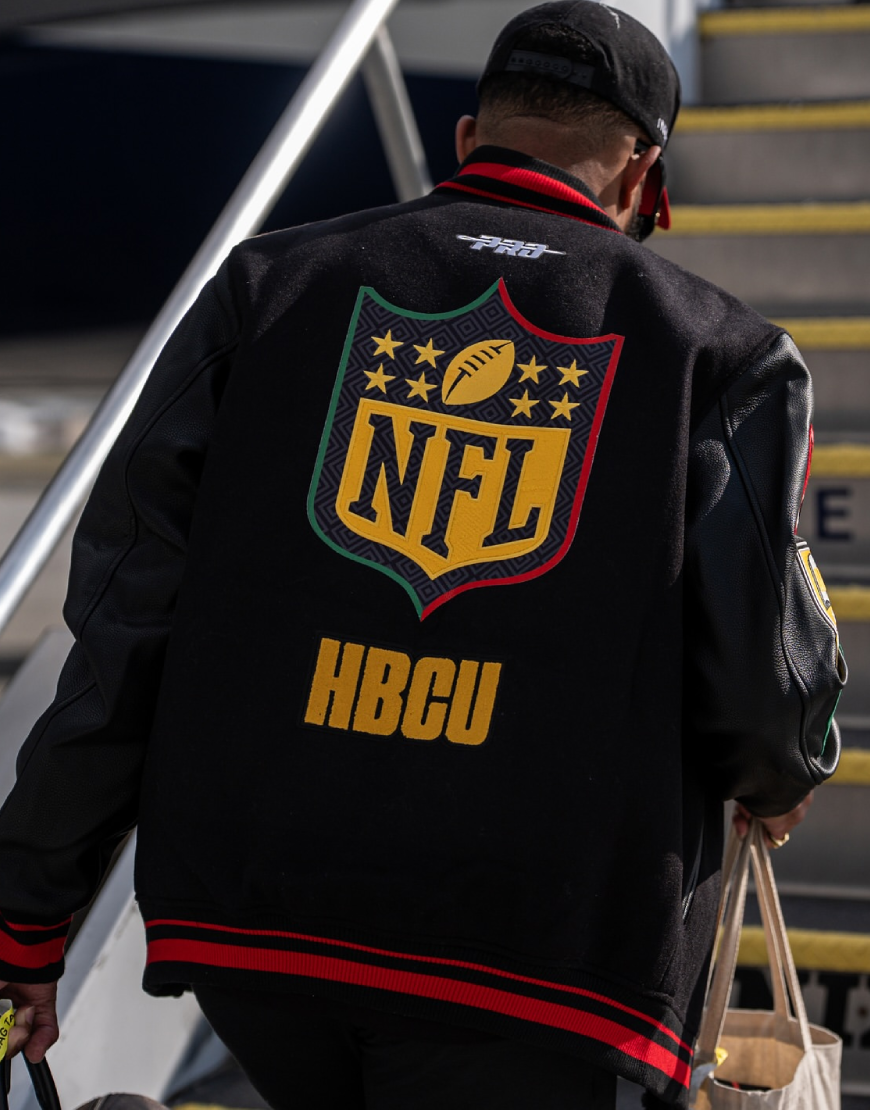 KhaDarel Hodge HBCU Black Varsity Jacket
