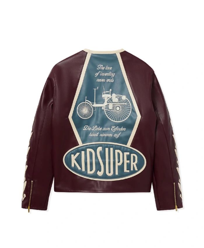 KidSuper 2025 Racer Leather Jacket For Sale