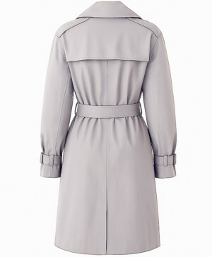 Kim Kardashian Paris Fashion Week 2025 Grey Trench Coat