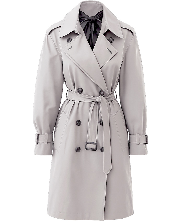 Kim Kardashian SpringSummer show Paris Fashion Week 2025 Grey Trench Coat