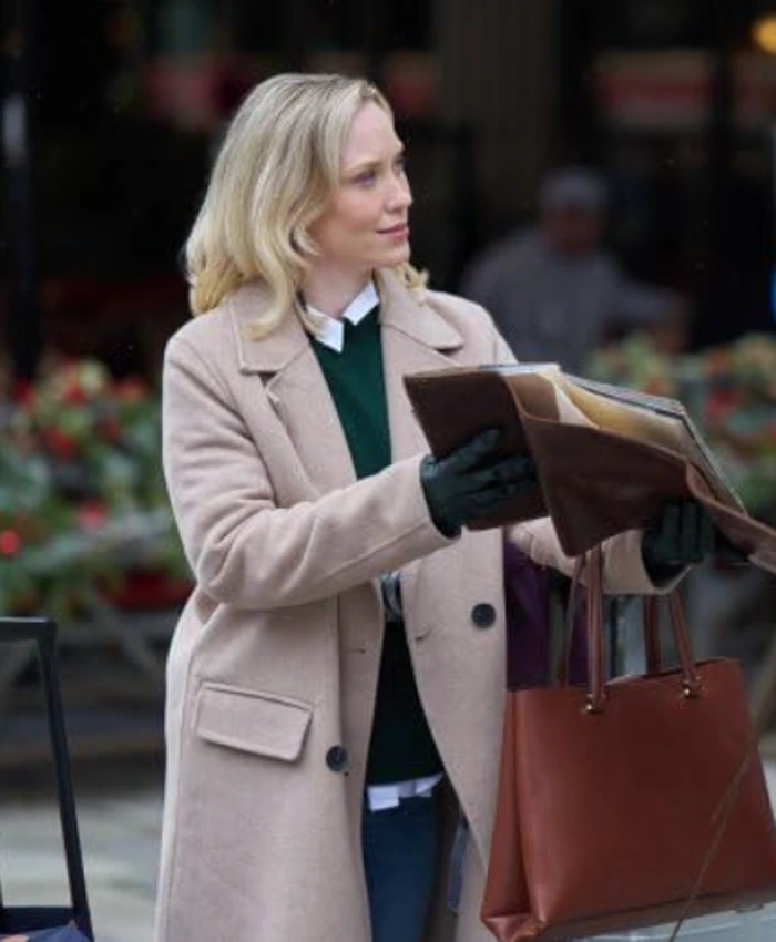 Laci J Mailey An Alpine Holiday Beige Coat